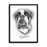 Personalized Pet Drawing Style Portrait Prints