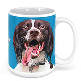 Personalized Dog Portrait Color Mug