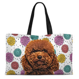 Personalized Pet Weekender Tote Bag - Fun Flower