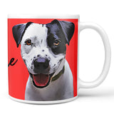 Personalized Dog Portrait Color Mug