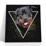 Personalized Pet Portrait - Color Canvas