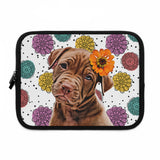 Personalized Pet iPad and Tablet Sleeve - Fun Flower