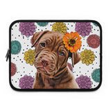 Personalized Pet Laptop Sleeve - Fun Flower