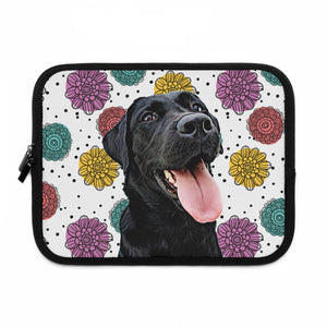 Personalized Pet iPad and Tablet Sleeve - Fun Flower