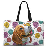 Personalized Pet Weekender Tote Bag - Fun Flower