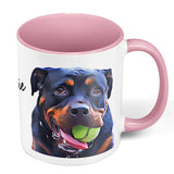 Personalized Dog Portrait Two Tone Mug