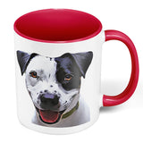 Personalized Dog Portrait Two Tone Mug