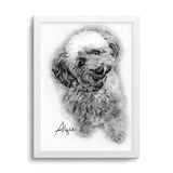 Personalized Pet Drawing Style Portrait Prints