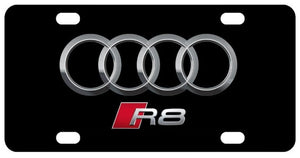 Audi R8 Black License Plate