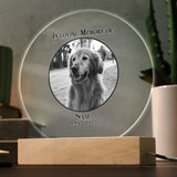 Personalized Pet Memorial Acrylic Circle Plaque