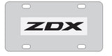 Acura ZDX License Plate