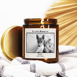 Personalized Pet Memorial - Amber Jar Candle