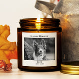 Personalized Pet Memorial - Amber Jar Candle