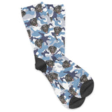 Personalized Pet Face Socks - Camouflage