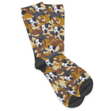 Personalized Pet Face Socks - Camouflage