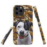 Personalized Dog iPhone Case - Camouflage