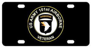 Army 101st Airborne Veteran License Plate