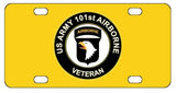 Army 101st Airborne Veteran License Plate