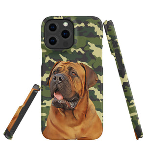 Personalized Dog iPhone Case - Camouflage