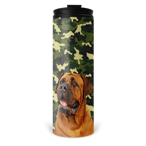 Personalized Pet Skinny Tumbler 16oz - Camouflage