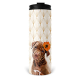 Personalized Pet Skinny Tumbler 16oz - Art Deco Style