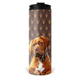 Personalized Pet Skinny Tumbler 16oz - Art Deco Style