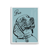 Personalized Minimalistic Pet Portrait Prints