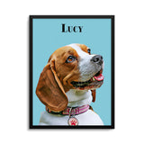 Personalized Pet Color Portrait Prints