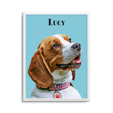 Personalized Pet Color Portrait Prints