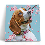 Personalized Cherry Blossom Pet Canvas