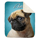 Personalized Pet Sherpa Blanket