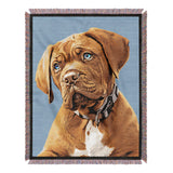 Personalized Pet Portrait Woven Blanket