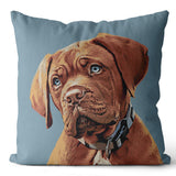 Personalized Pet Portrait Woven Pillow