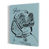 Personalized Minimalistic Pet Portrait - Framed Portrait Canvas