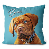 Personalized Pet Portrait Pillow