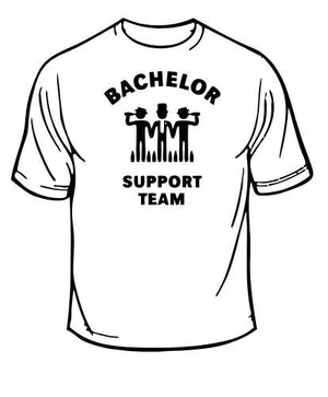 Bachelor Party Support Team Wedding T-Shirt