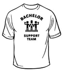 Bachelor Party Support Team Wedding T-Shirt