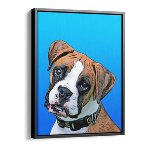 Personalized Pet Portrait Canvas - Gradient