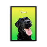 Personalized Pet Portrait Print - Gradient