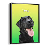 Personalized Pet Portrait Canvas - Gradient