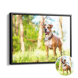 Personalized Pet Portrait from Photo Canvas