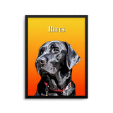 Personalized Pet Portrait Print - Gradient