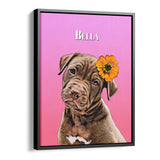 Personalized Pet Portrait Canvas - Gradient