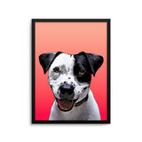 Personalized Pet Portrait Print - Gradient