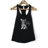 Personalized Pet Gold Foil Print Tank Top