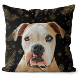 Personalized Pet Portrait Pillow - Wintry