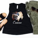 Personalized Pet Razorback Crop Tank Top