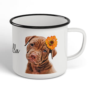 Personalized Dog Portrait Camping Mug