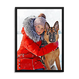 Personalized Pet and Family Portrait Prints