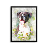 Personalized Pet Portrait Prints - Color Pencil Drawing Style